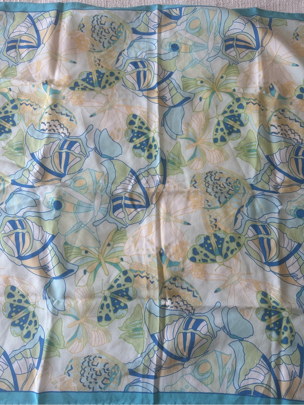 Set of Talbot Printed Silk Scarves - Picture 5 of 10